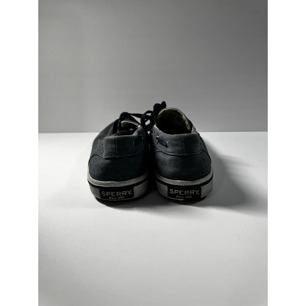 Sperry Top Sider Shoes Mens 9.5 Blue Bahama II Chambray Boat Casual Low STS17394